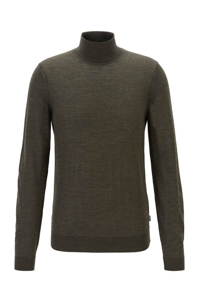 Hugo Boss Turtleneck sweater Grønn | QbMIwqvR