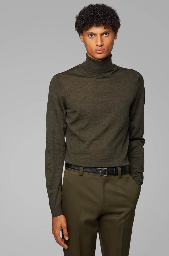 Hugo Boss Turtleneck sweater Grønn | QbMIwqvR