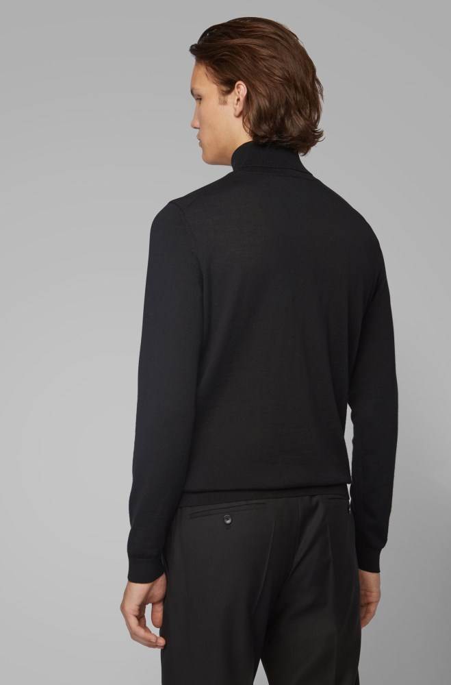 Hugo Boss Turtleneck sweater Svarte | 2Bgm3TYG