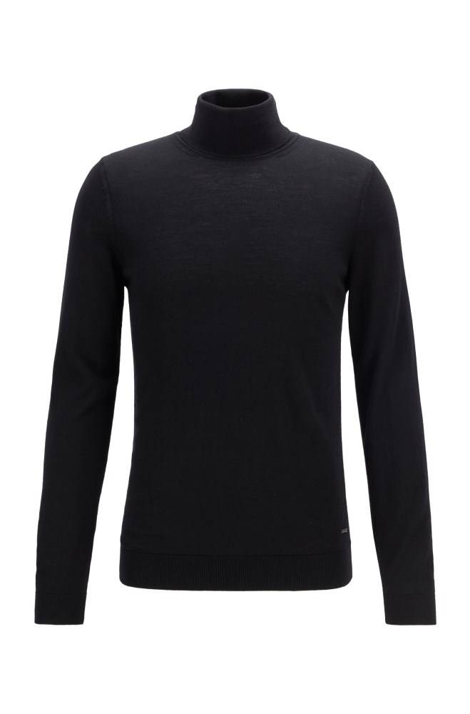 Hugo Boss Turtleneck sweater Svarte | 2Bgm3TYG