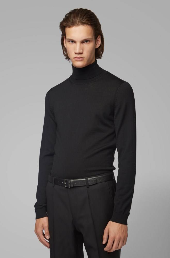 Hugo Boss Turtleneck sweater Svarte | 2Bgm3TYG