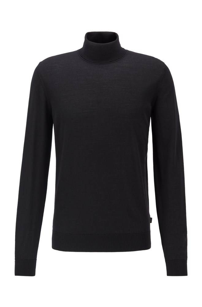 Hugo Boss Turtleneck sweater Svarte | TTgHxu8N