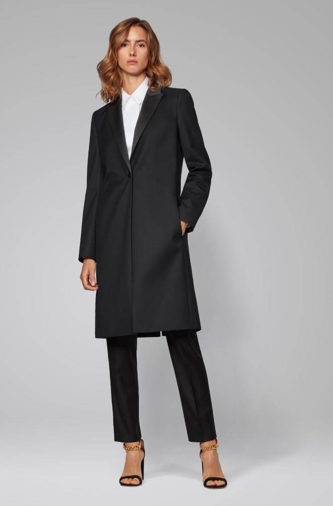 Hugo Boss Tuxedo-style coat Svarte | EDGVbUTg