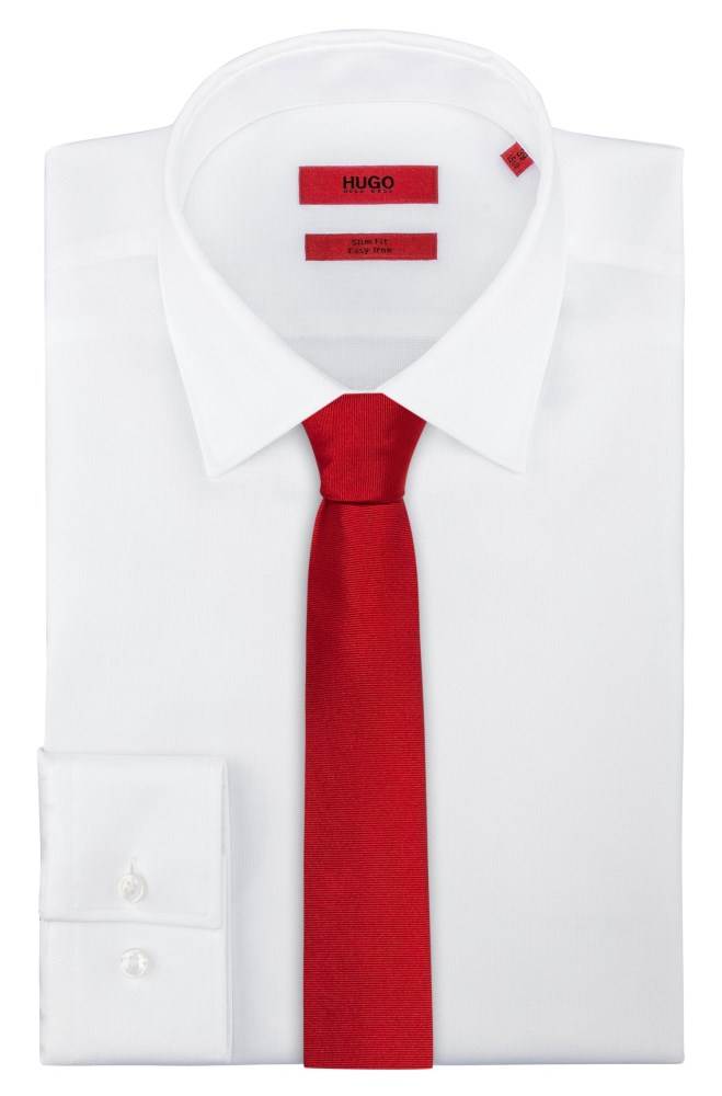 Hugo Boss Twill tie Rød | ErfLChEH