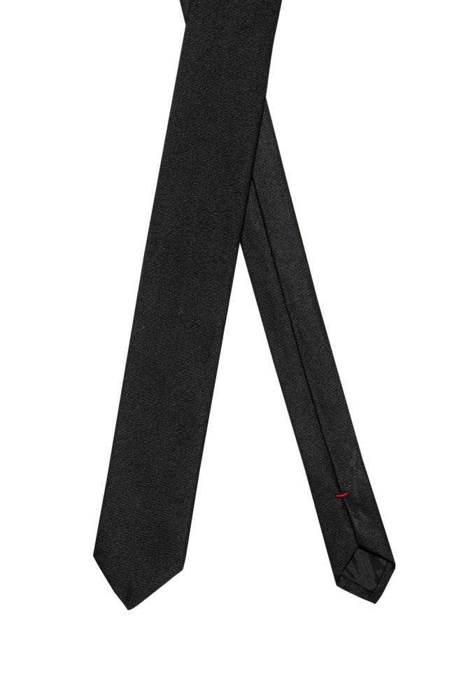 Hugo Boss Twill tie Svarte | cezRvYbc