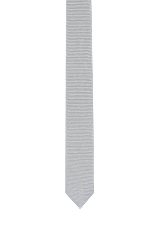 Hugo Boss Twill tie Sølv | unZZazzw