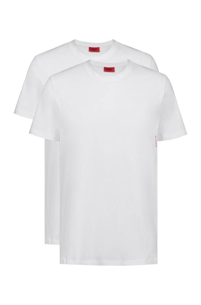 Hugo Boss Two cotton bodywear T-shirts Hvite | RiKg2zHU