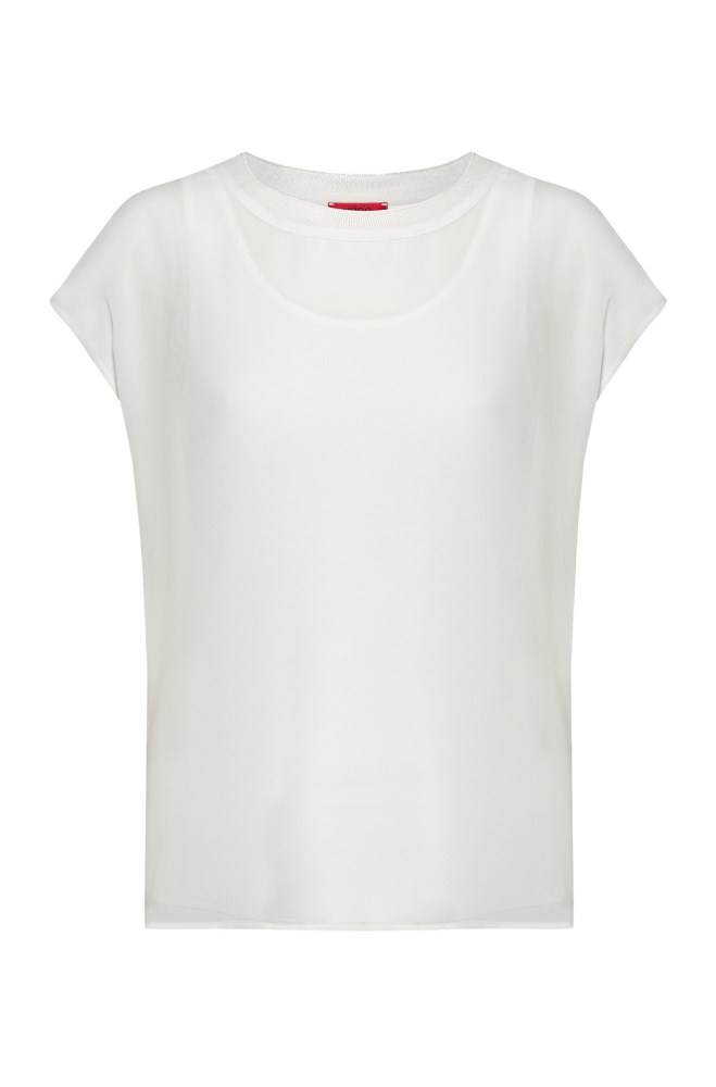 Hugo Boss Two-in-one top Hvite | ieImAT0J