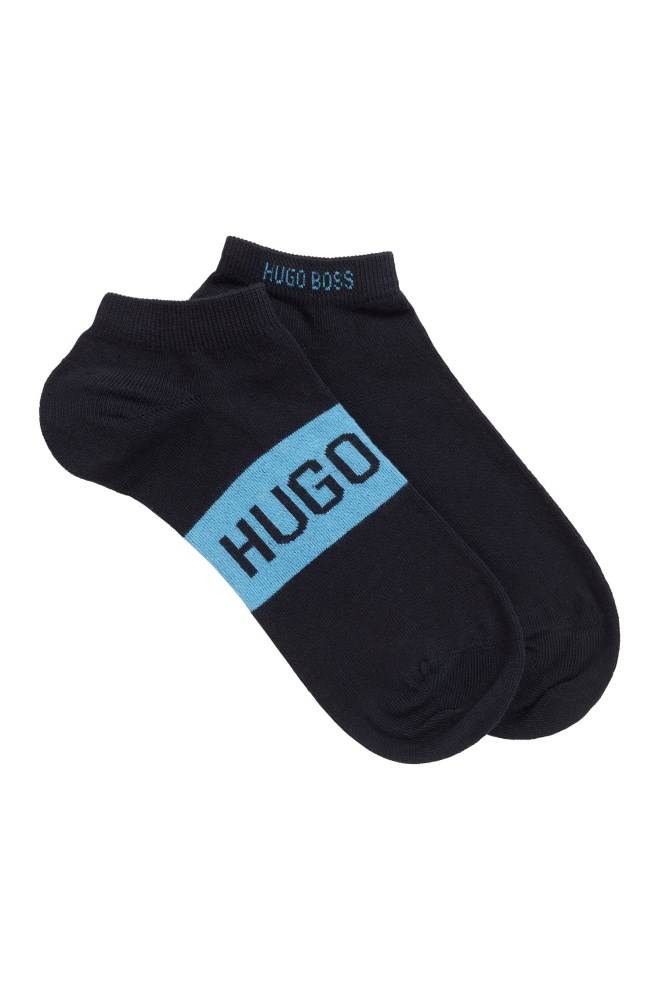 Hugo Boss Two-pack of ankle socks Mørke Blå | RRtVtGQa