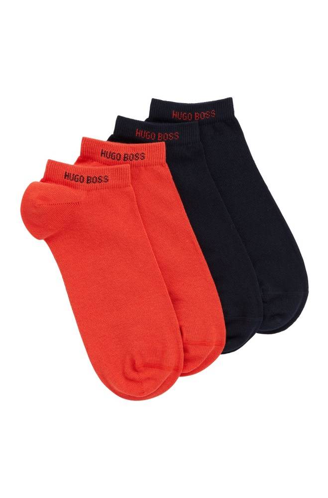 Hugo Boss Two-pack of ankle socks Oransje | 4XATFXxj