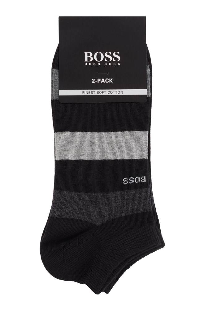 Hugo Boss Two-pack of ankle socks Svarte | NT3XvgdX