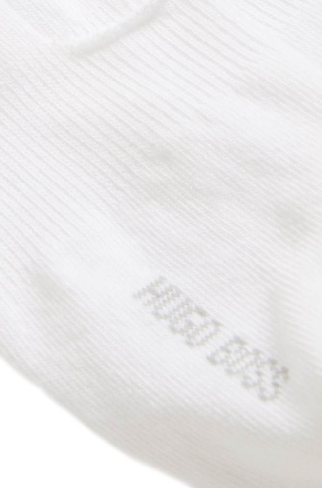 Hugo Boss Two-pack of cotton-blend invisible socks Hvite | MhdcxCD1