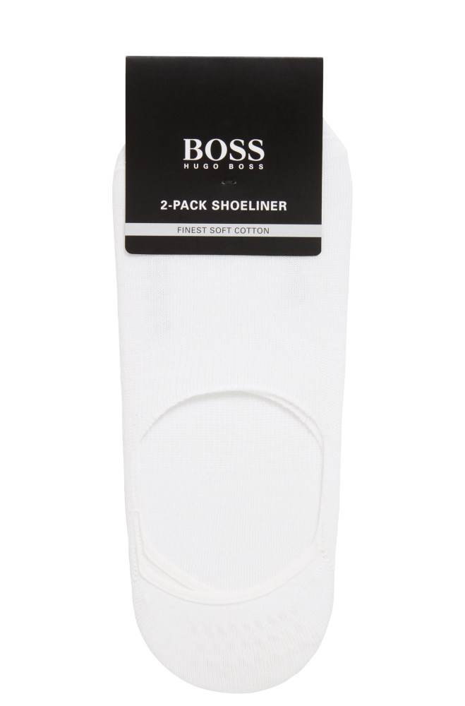 Hugo Boss Two-pack of cotton-blend invisible socks Hvite | MhdcxCD1