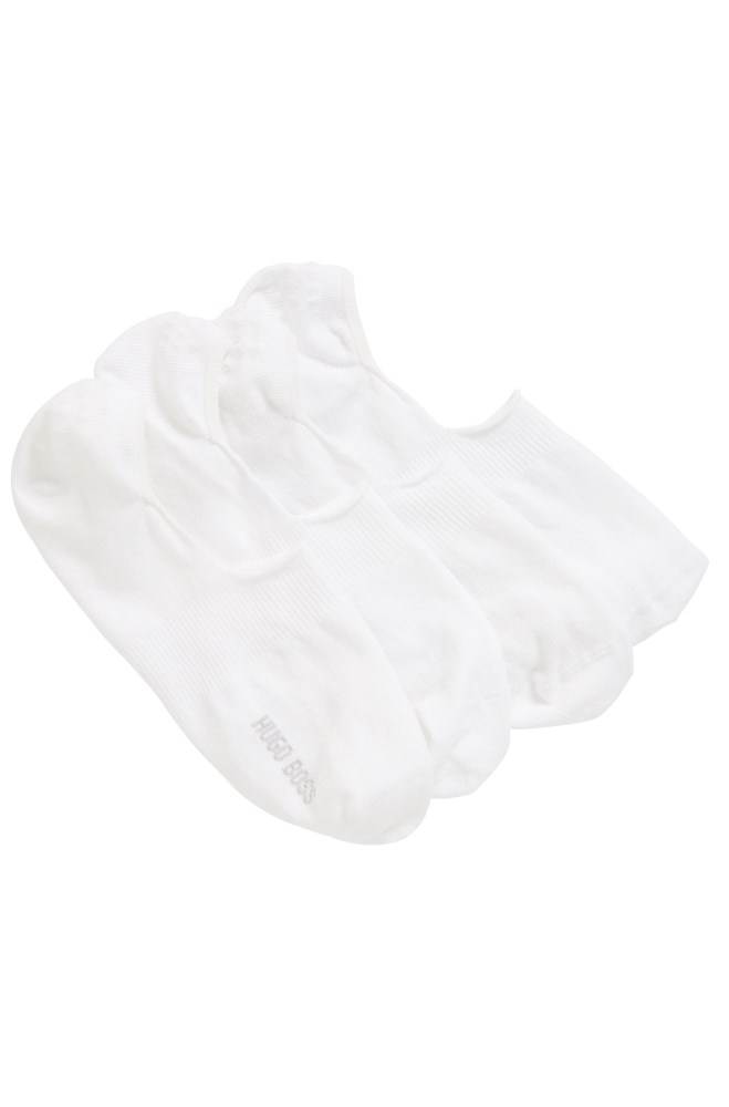 Hugo Boss Two-pack of cotton-blend invisible socks Hvite | MhdcxCD1