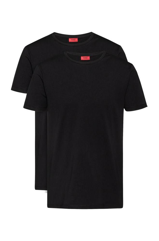 Hugo Boss Two-pack of crew neck T-shirts Svarte | IcSIy5ag