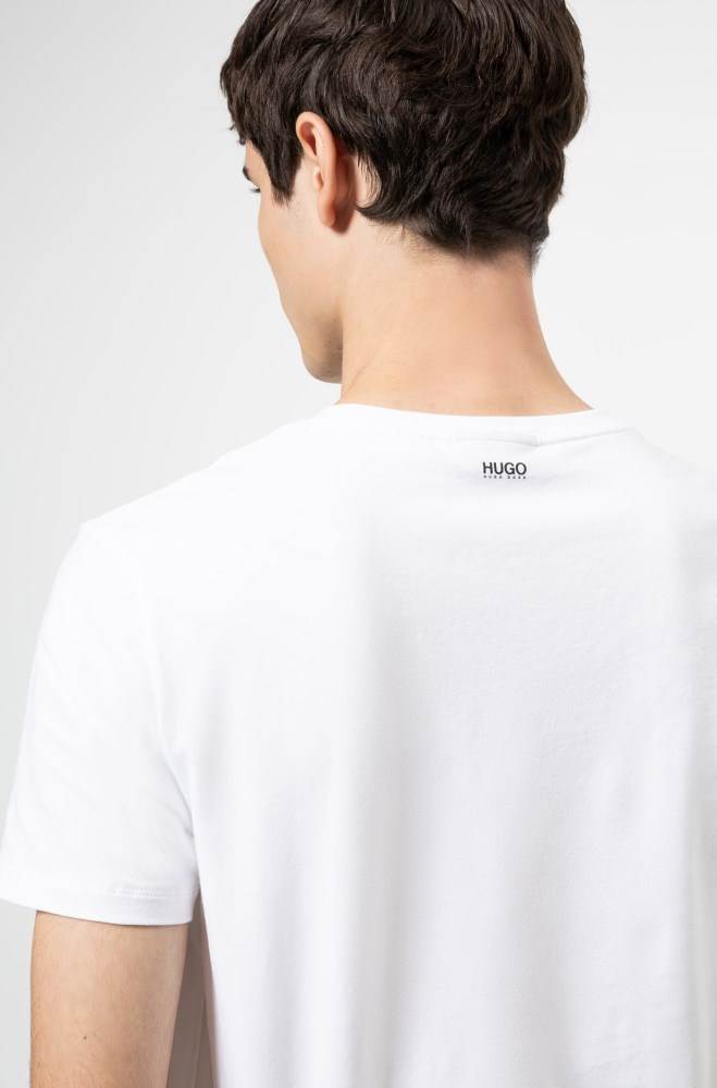 Hugo Boss Two-pack of crew neck T-shirts Hvite | cPrW9WkX