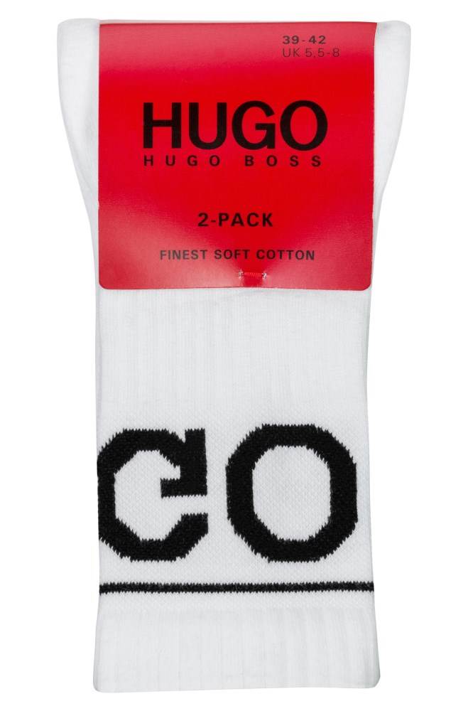 Hugo Boss Two-pack of knitted ankle socks Hvite | wrMCL0or