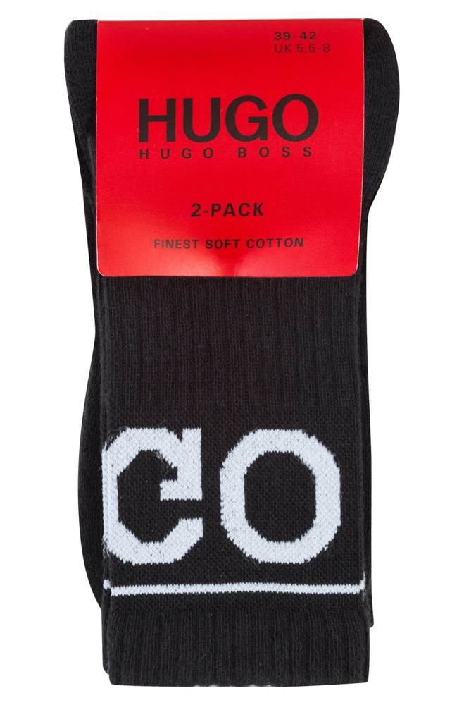 Hugo Boss Two-pack of knitted ankle socks Svarte | xOQ0zvhA