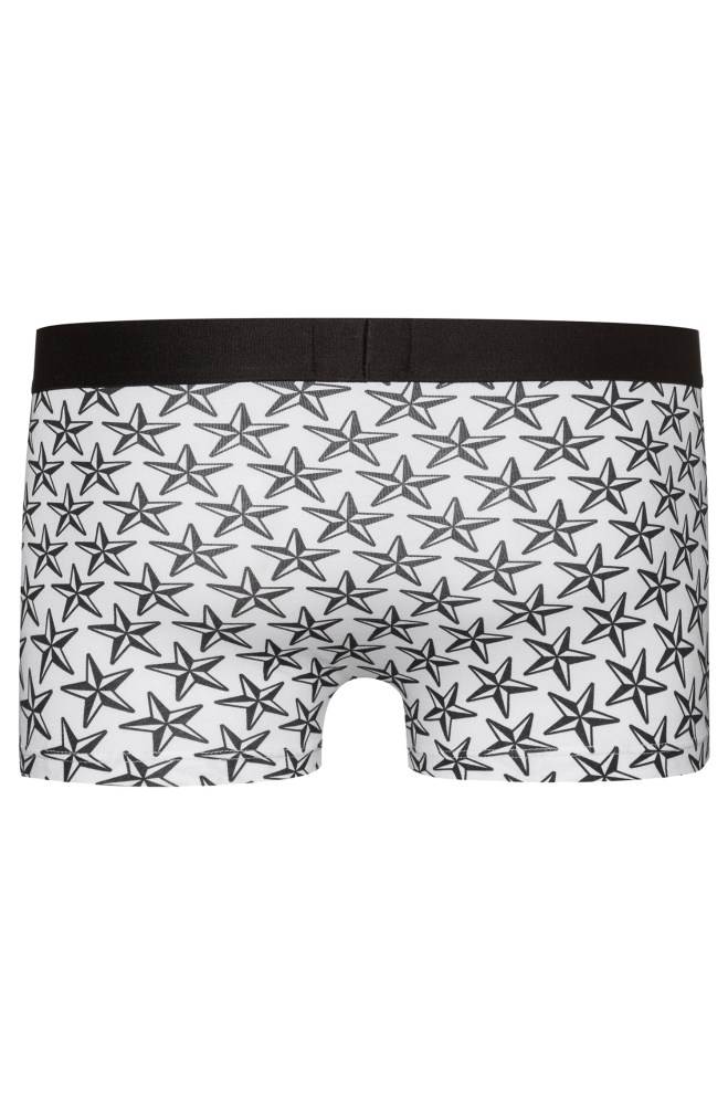 Hugo Boss Two-pack of printed and plain stretch-cotton trunks Patterned | hjIBZZ22