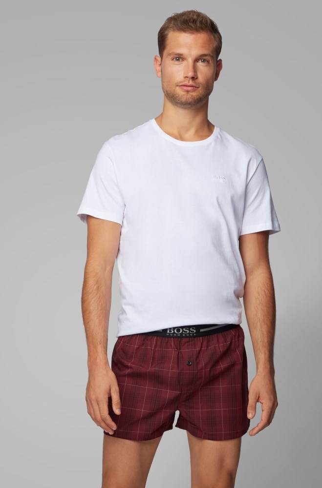 Hugo Boss Two-pack of pyjama shorts Mørke Rød | gRQRYGPC