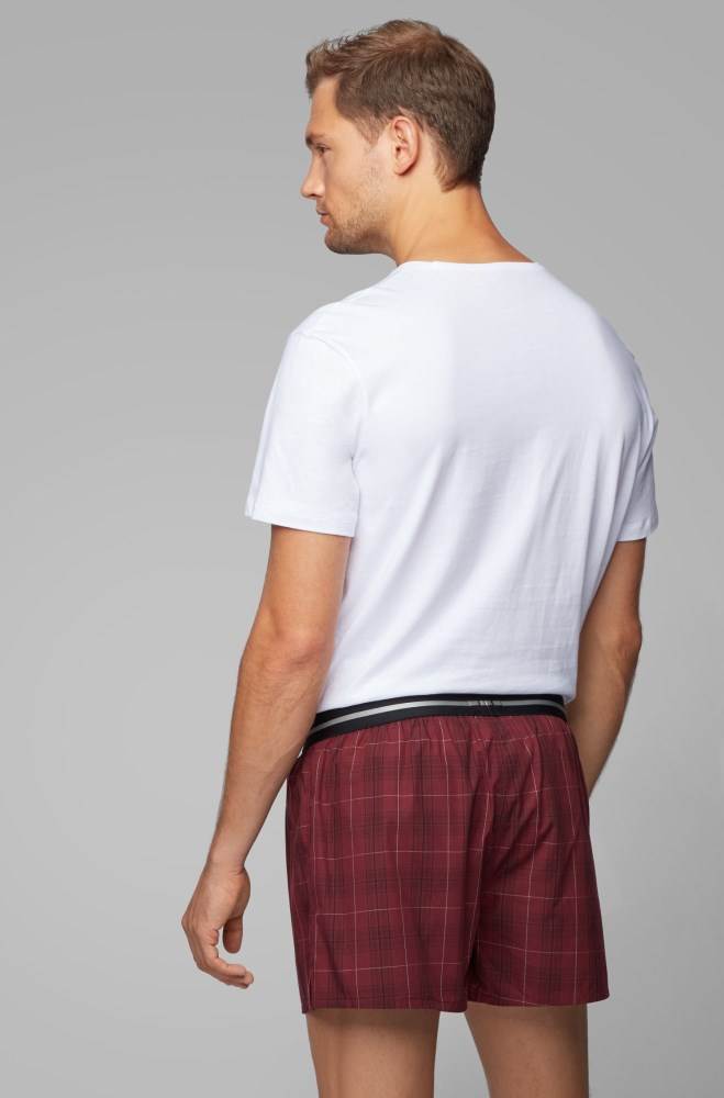 Hugo Boss Two-pack of pyjama shorts Mørke Rød | gRQRYGPC