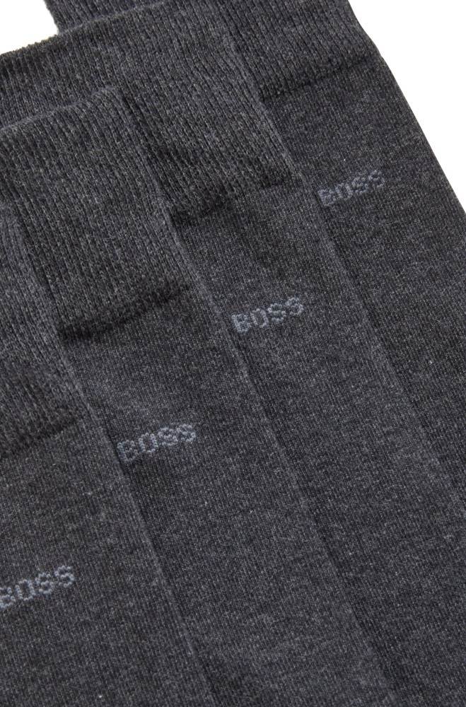 Hugo Boss Two-pack of regular-length cotton-blend socks Anthracite | Q6UTdNf7