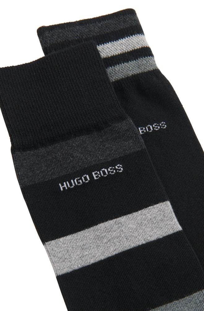 Hugo Boss Two-pack of regular-length socks Svarte | 190aSgbi