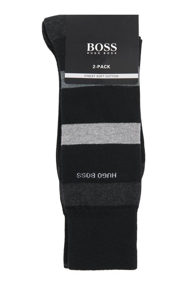 Hugo Boss Two-pack of regular-length socks Svarte | 190aSgbi