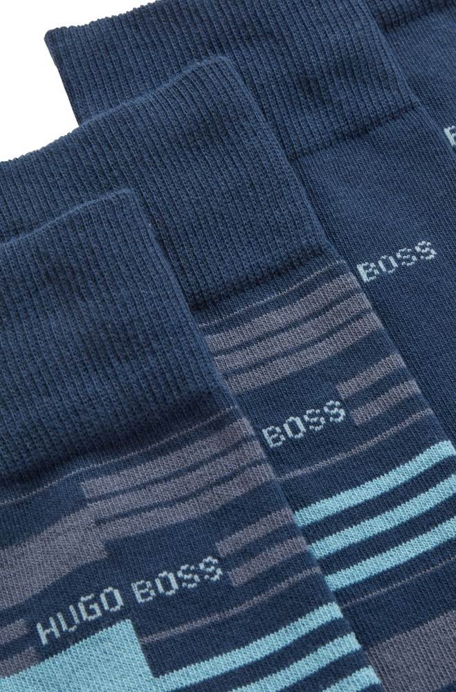 Hugo Boss Two-pack of regular-length socks Mørke Blå | 4jRxizVu