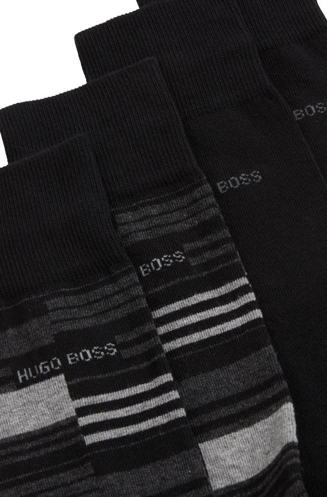 Hugo Boss Two-pack of regular-length socks Svarte | CInBF5gO