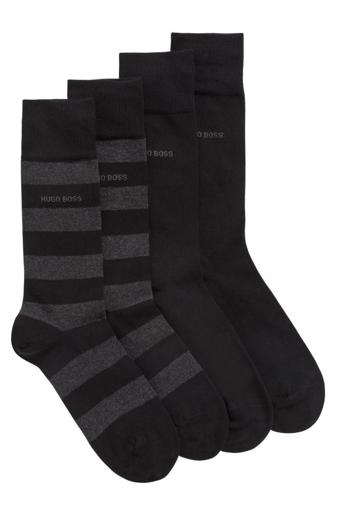 Hugo Boss Two-pack of regular-length socks Svarte | LUzInPje