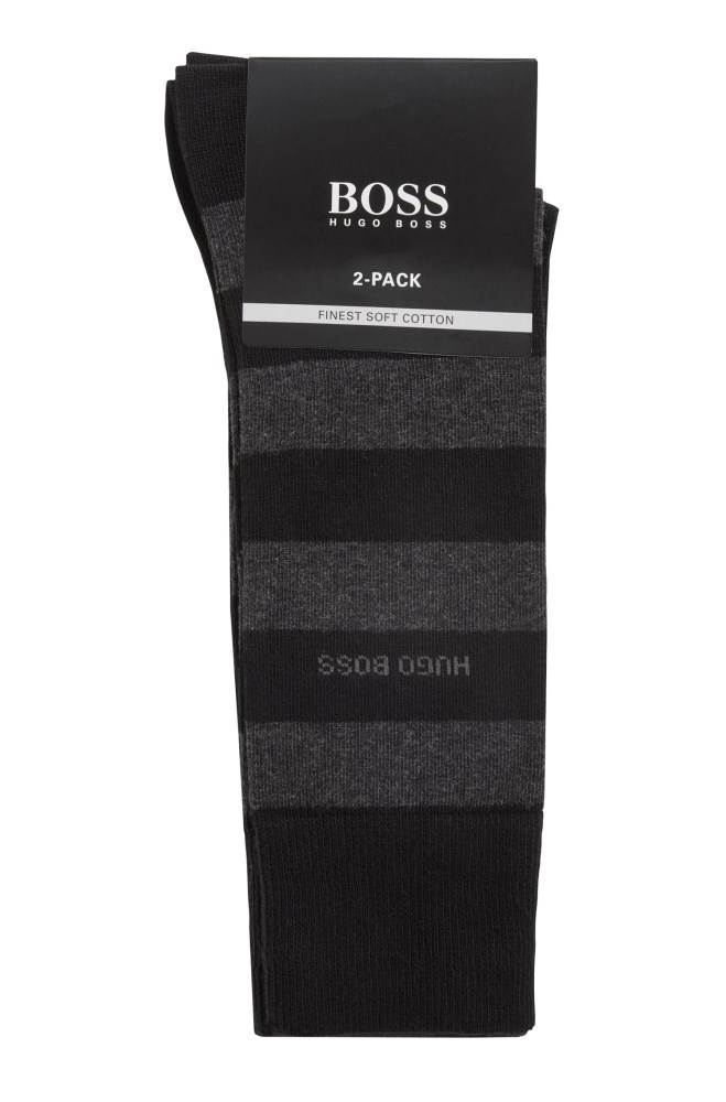 Hugo Boss Two-pack of regular-length socks Svarte | LUzInPje