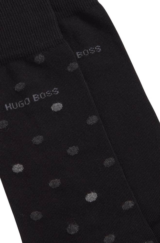 Hugo Boss Two-pack of regular-length socks Svarte | OrtmsVUx