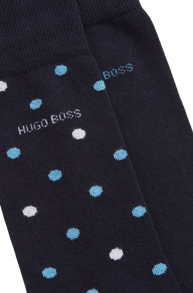 Hugo Boss Two-pack of regular-length socks Mørke Blå | WhzPTWd2