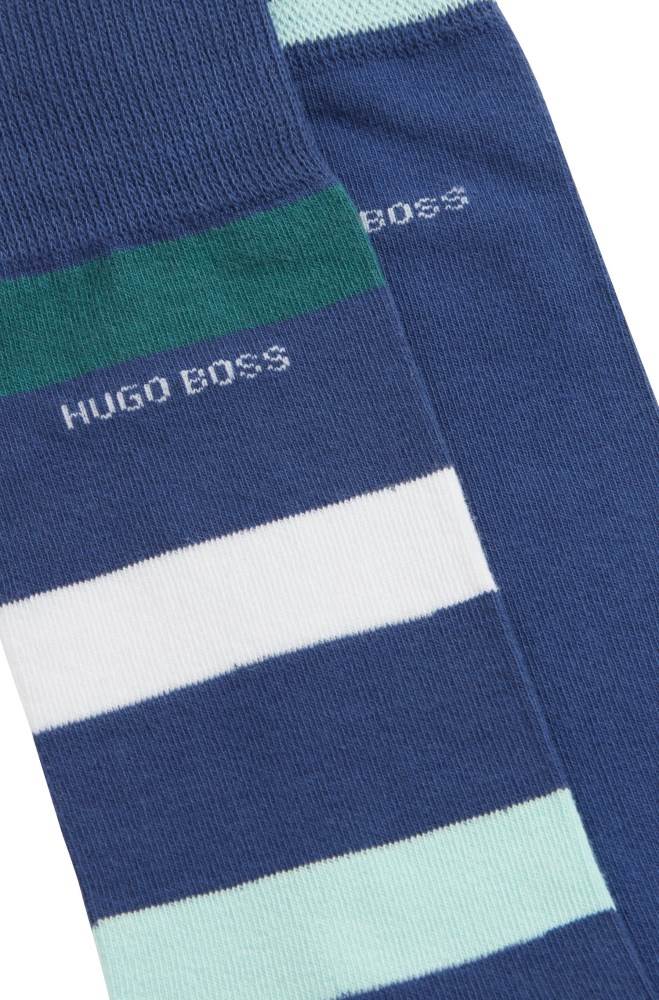 Hugo Boss Two-pack of regular-length socks Lyse Blå | uZbcjWOl