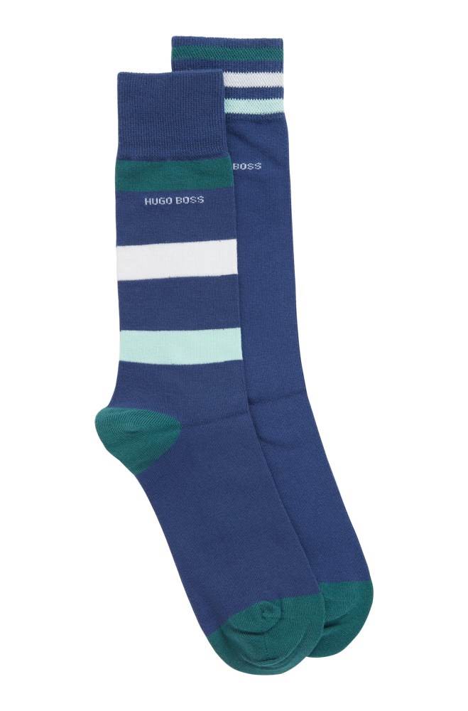 Hugo Boss Two-pack of regular-length socks Lyse Blå | uZbcjWOl