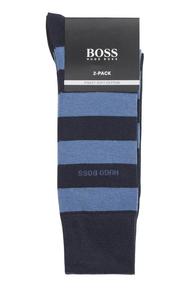 Hugo Boss Two-pack of regular-length socks Mørke Blå | yw5cuKVM