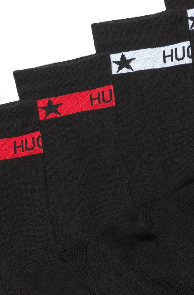 Hugo Boss Two-pack of short socks Svarte | NwKKiVNf