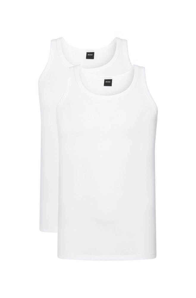 Hugo Boss Two-pack of slim-fit vests Hvite | NrEWm6Qo