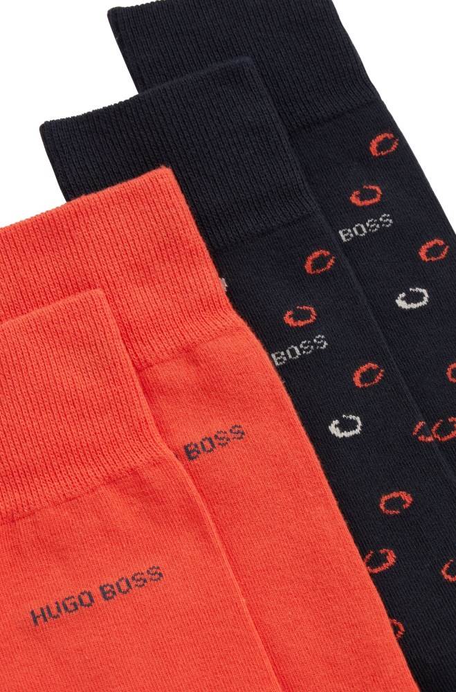 Hugo Boss Two pack of socks Mørke Blå | cSKY26zW