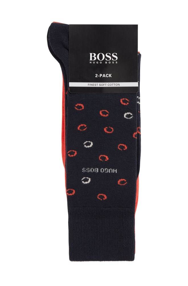 Hugo Boss Two pack of socks Mørke Blå | cSKY26zW