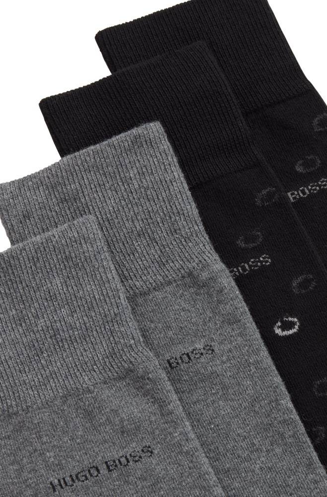 Hugo Boss Two pack of socks Svarte | 443jTMeZ