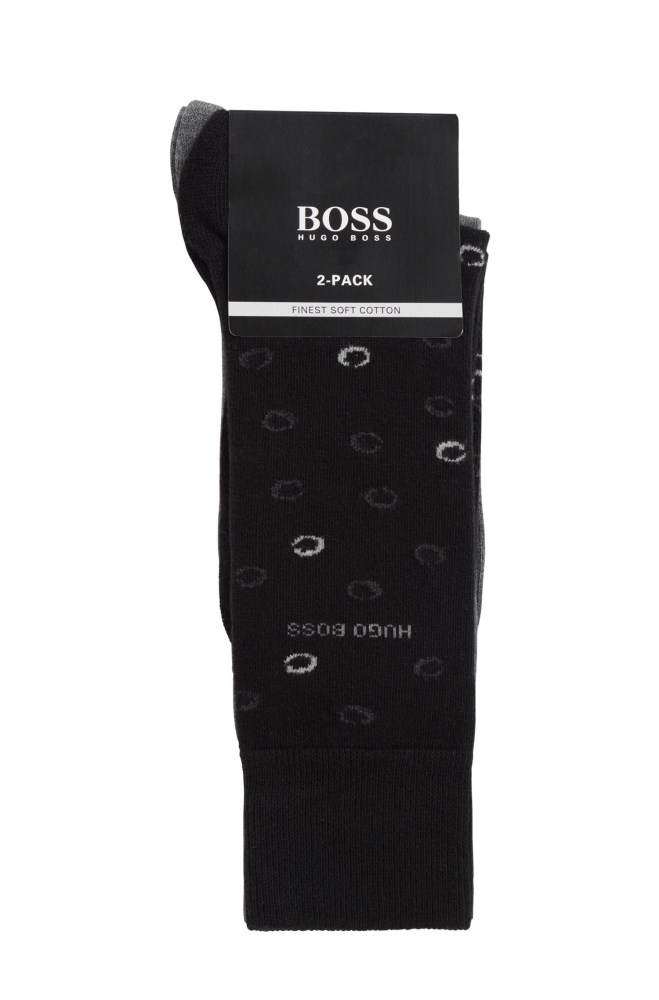 Hugo Boss Two pack of socks Svarte | 443jTMeZ