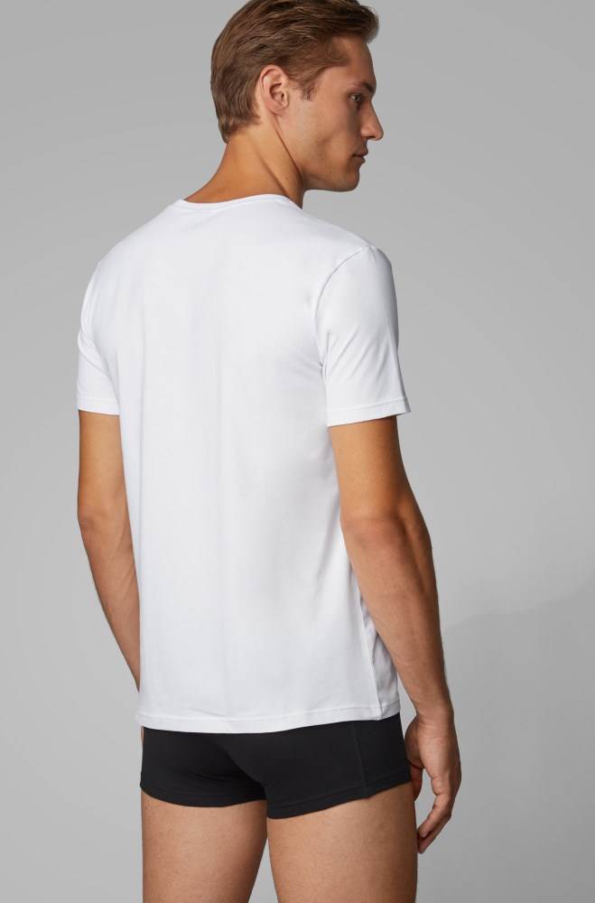 Hugo Boss Two-pack of underwear T-shirts Hvite | Q1u3SzRM