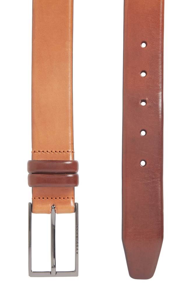 Hugo Boss Two-tone belt Brune | rGynBtwf