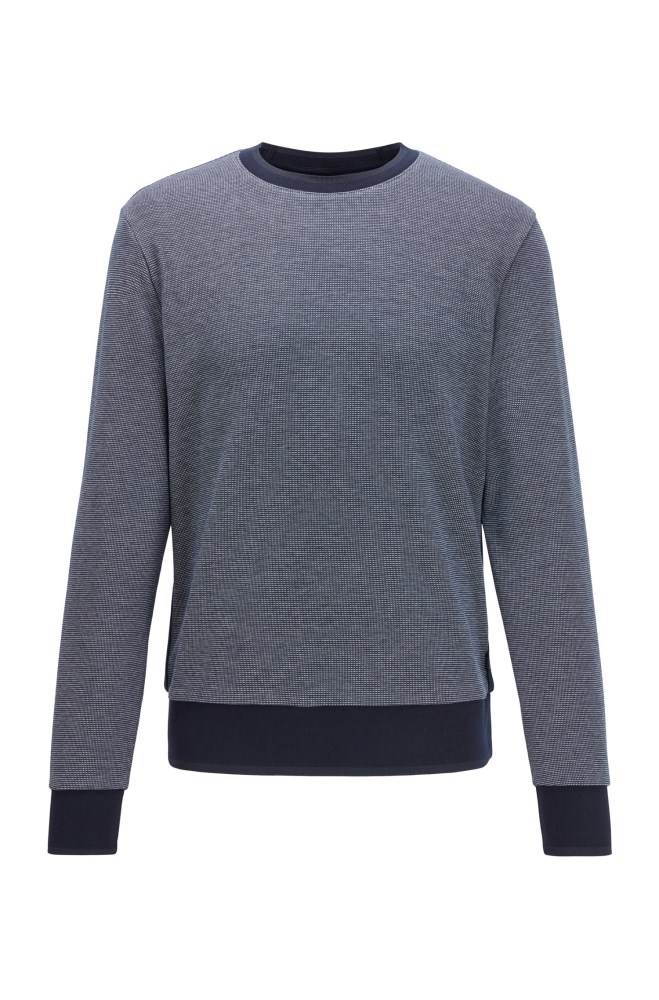 Hugo Boss Two-tone sweater Mørke Blå | mJbpMD7e