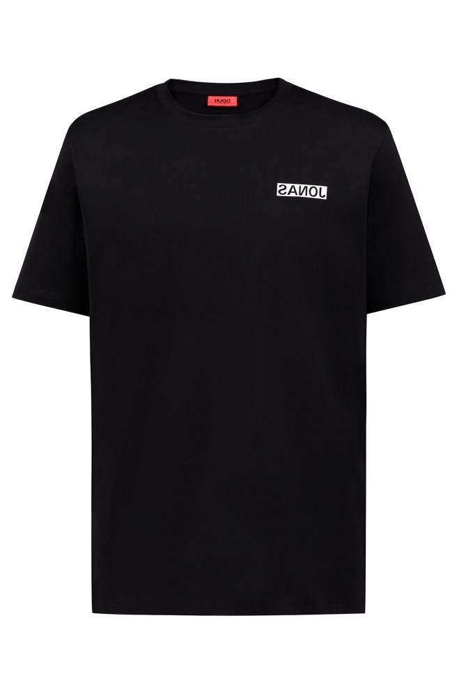 Hugo Boss Unisex cotton T-shirt Svarte | Glf6zSW2