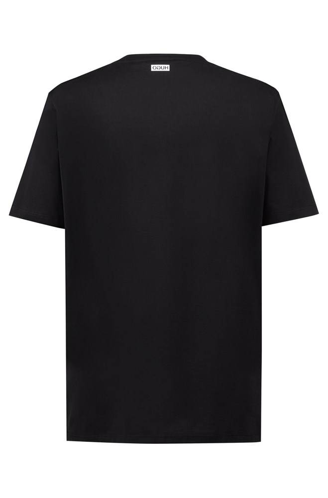 Hugo Boss Unisex cotton T-shirt Svarte | Glf6zSW2