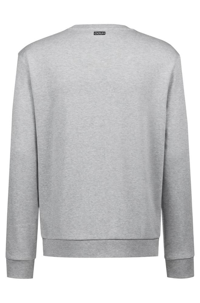 Hugo Boss Unisex cotton sweatshirt Lyse Grå | 4DGrXiR9