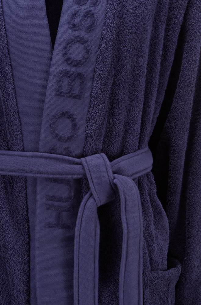 Hugo Boss Unisex dressing gown Mørke Blå | TpDNYINC